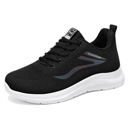 Para lekkich sneakersów dzianinowych z elastyczną konstrukcją