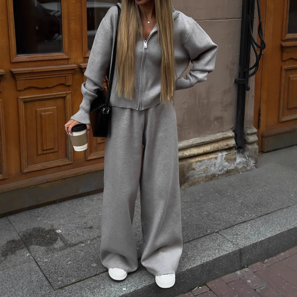 Kardigan z krótkim fasonem w damskim komplecie loungewear
