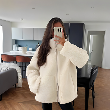 Andréa - Damska kurtka polarowa w stylu oversize