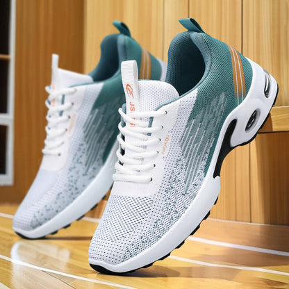 Męskie sneakersy treningowe z dzianiny i podwójną poduszką
