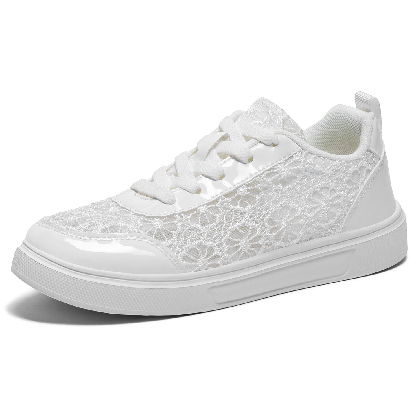 Para damskich sneakersów na platformie w eleganckim codziennym stylu