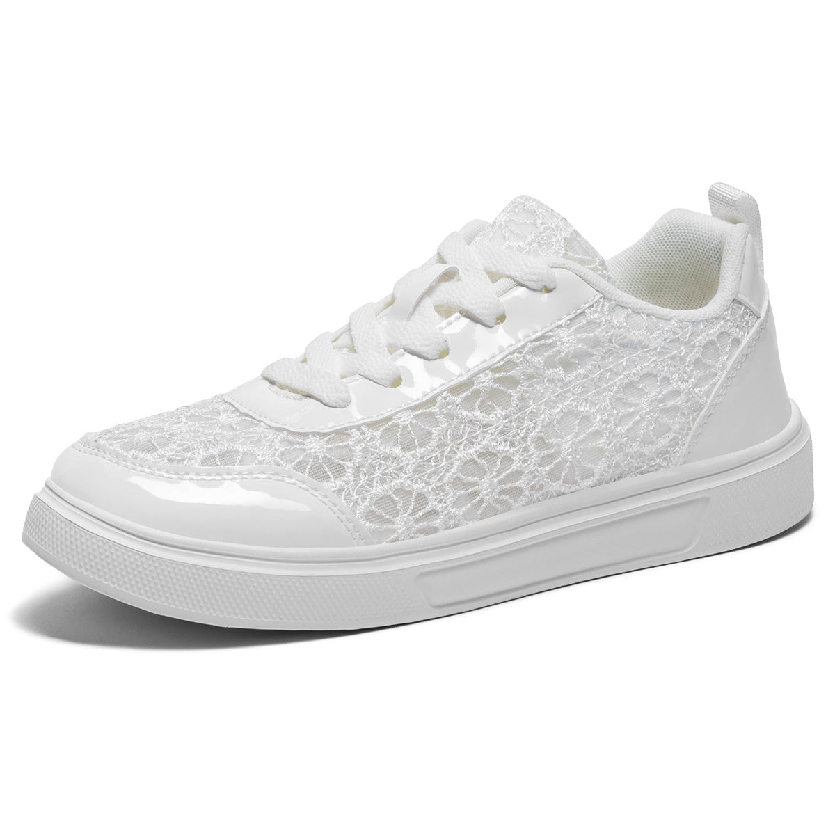 Damskie Sneakersy Na Platformie Z Koronką