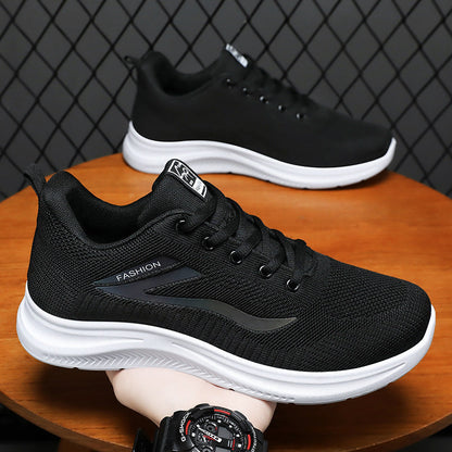 Lekkie sneakersy unisex z dzianinową cholewką i antypoślizgową podeszwą