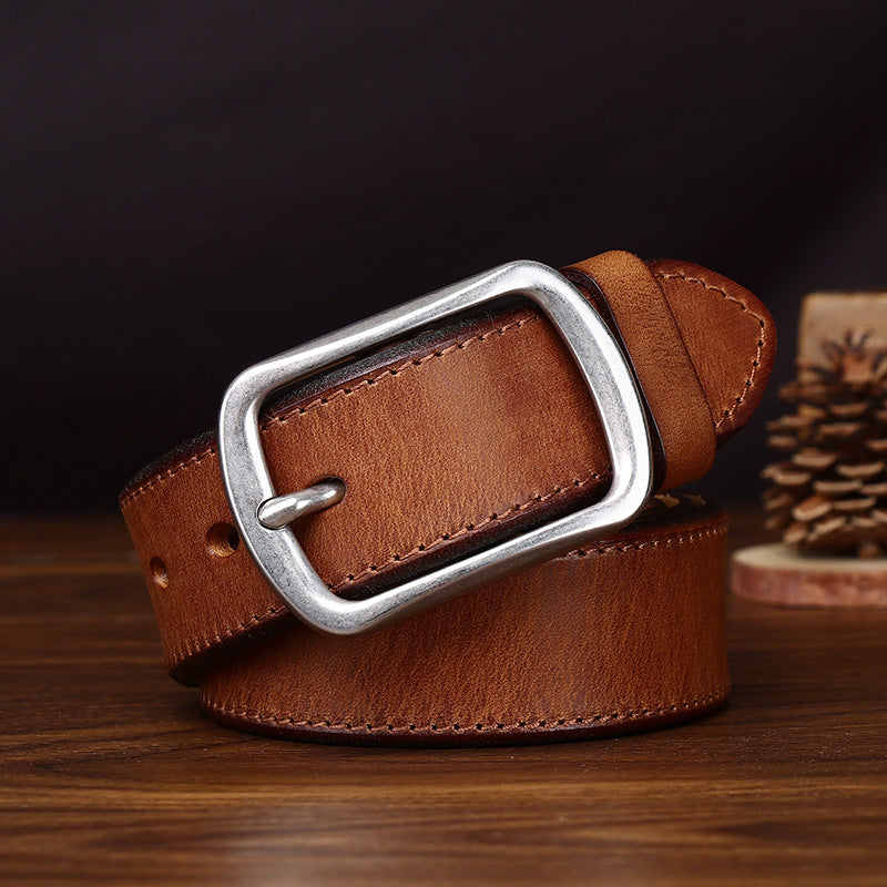 Męski Pasek Do Jeansów W Stylu Vintage