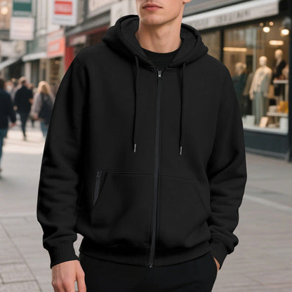 Oversize’owa bluza męska z praktyczną kieszenią kangurką