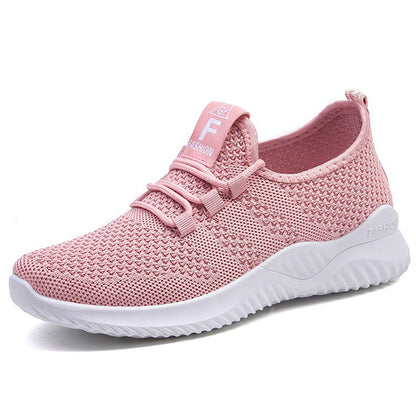Wsuwane sneakersy dzianinowe z wygodną piankową podeszwą
