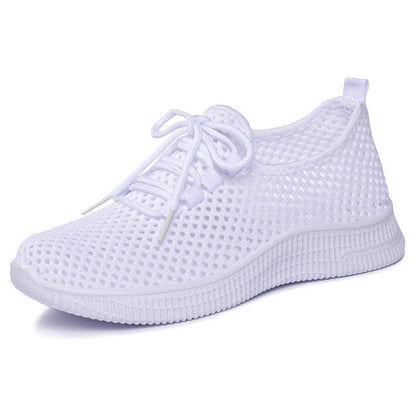Damskie Sneakersy Slip On Z Oddychającej Siatki