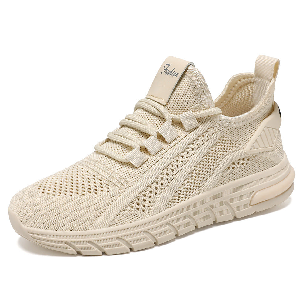Zbliżenie na bezszwową dzianinową cholewkę sneakersów
