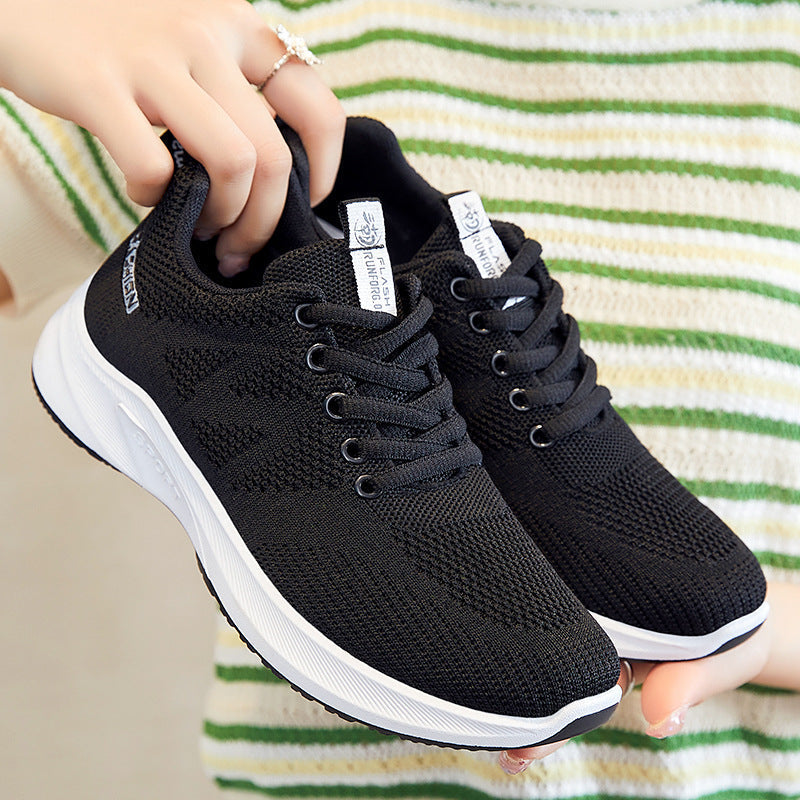 Męski sneakers z przewiewną dzianinową cholewką