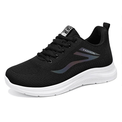 Wygodne lekkie sneakersy dzianinowe z amortyzowanym wsparciem pięty