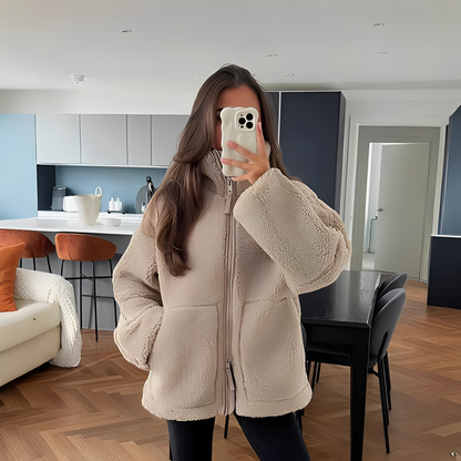 Andréa - Damska kurtka polarowa w stylu oversize