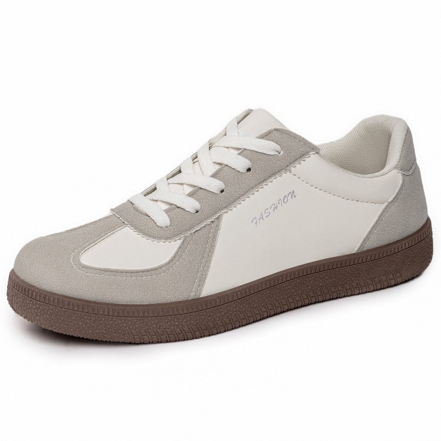 Damskie Sneakersy Retro Z Nakładkami Z Zamszu