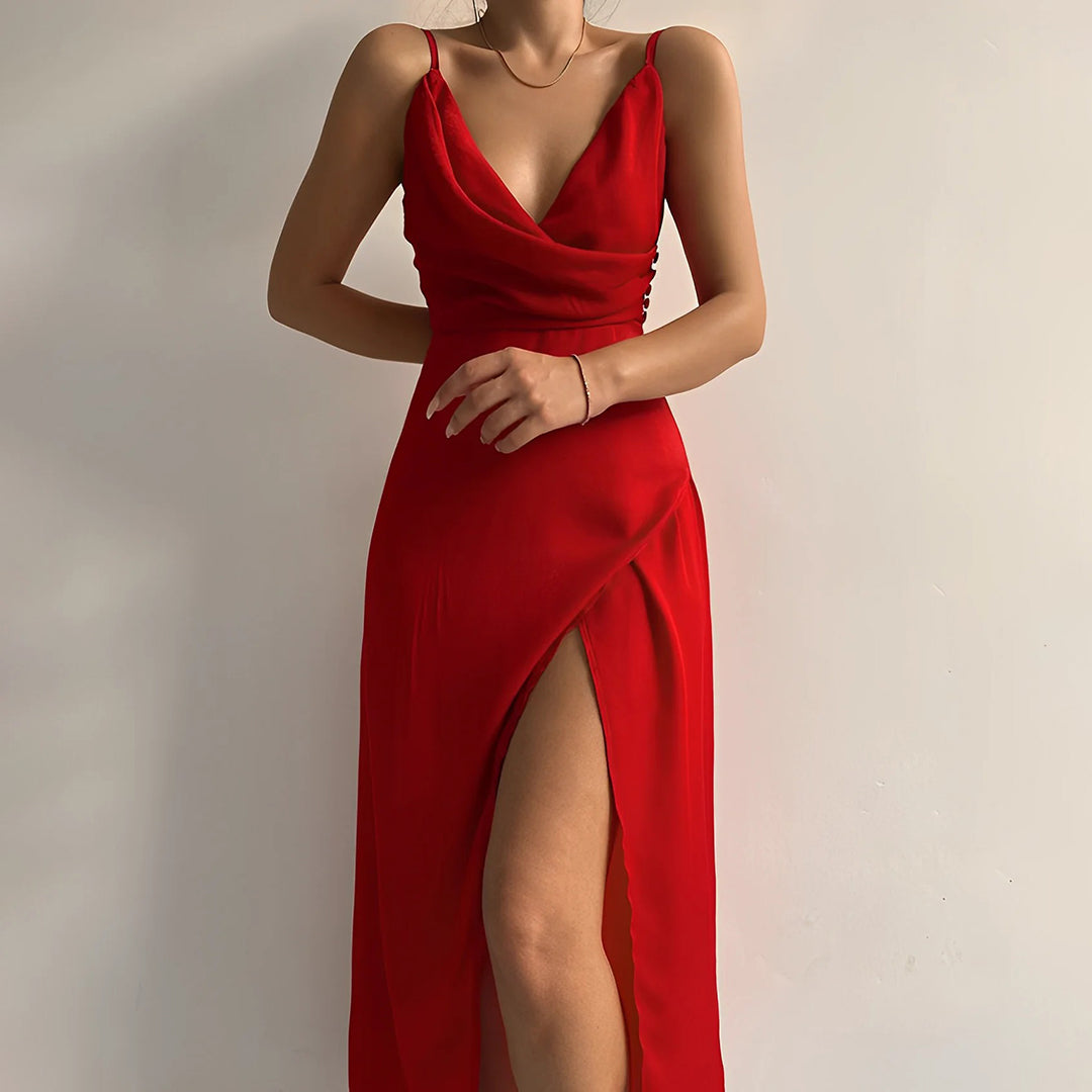Valeria – Stylowa suknia wieczorowa z satyny