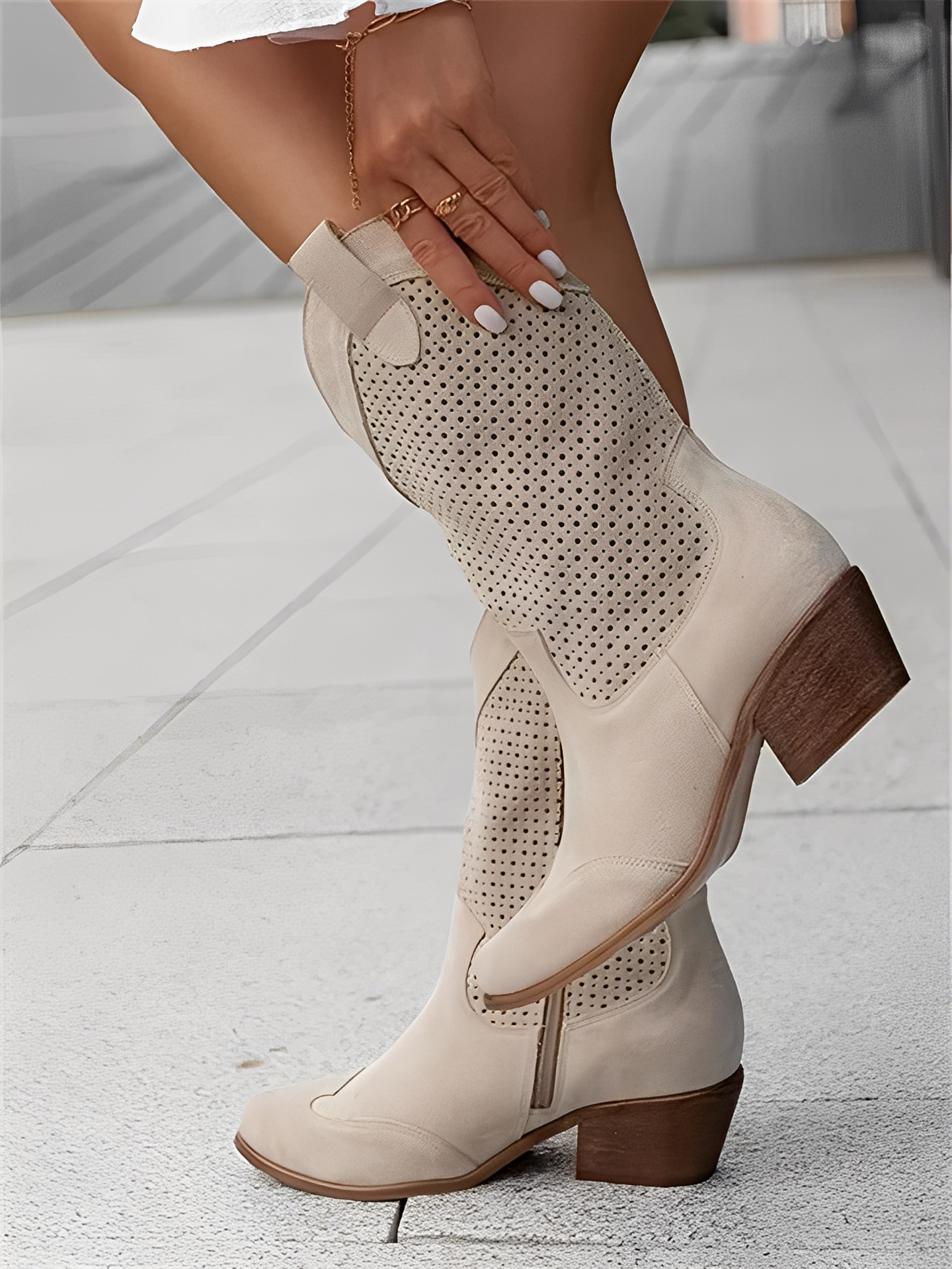 Jessica – Skórzane Buty do Kolan