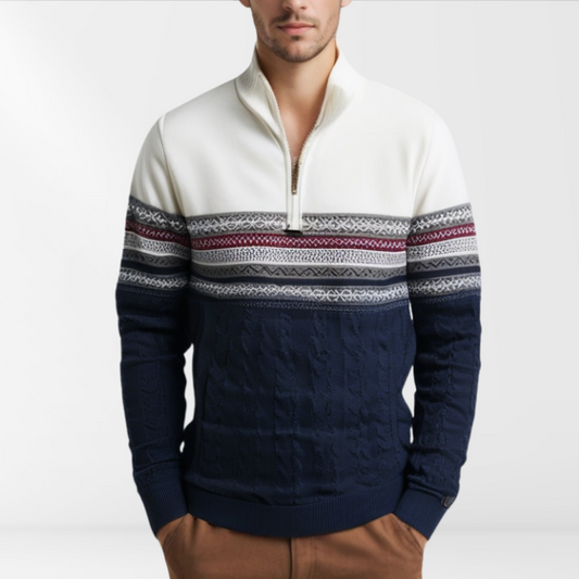Rudy – Wysokiej Jakości Retro Sweter dla Mężczyzn
