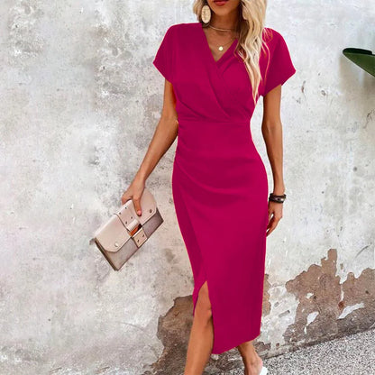 Fanny - Sukienka midi elegancka i lekka dla kobiet
