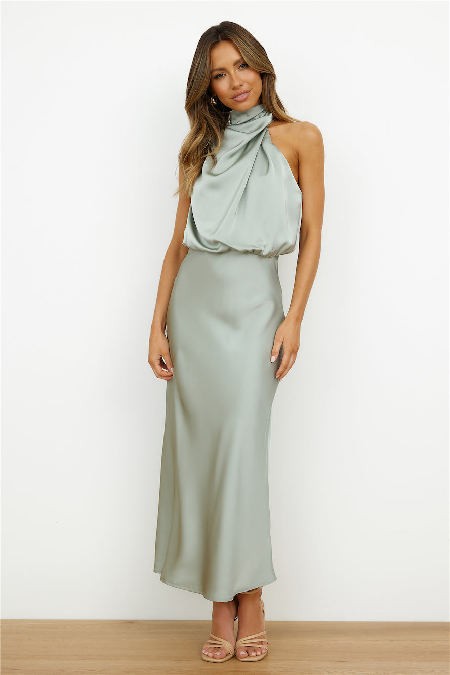 Elianna – Sukienka midi elegancka z asymetrycznym dekoltem