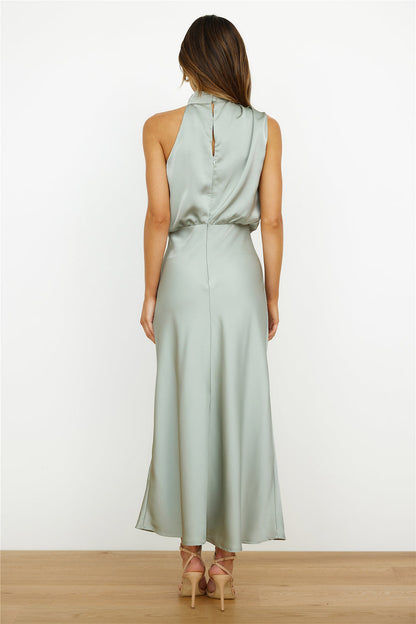 Elianna – Sukienka midi elegancka z asymetrycznym dekoltem