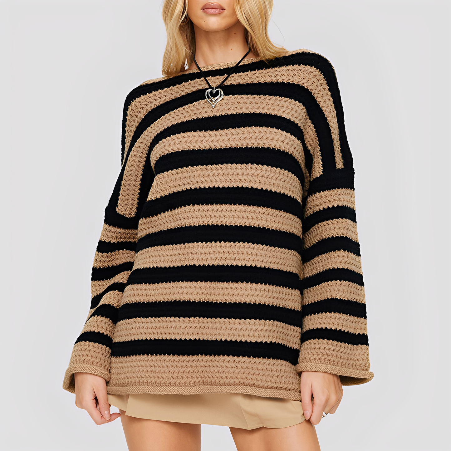 Millie - Stylowy, miękki, luźno dziergany sweter dla kobiet