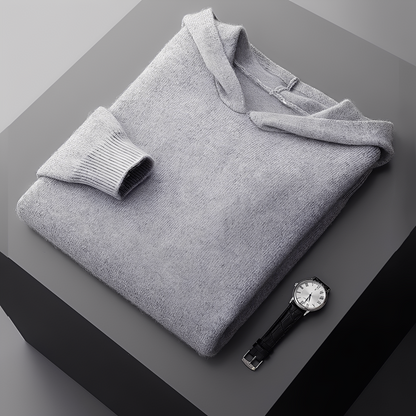 Darius - Stylowy, ciepły dzianinowy hoodie dla mężczyzn