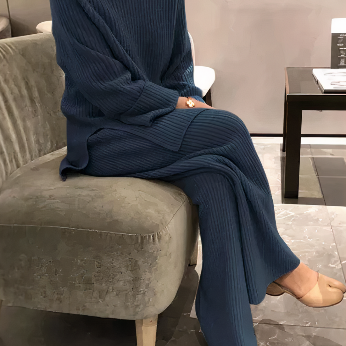Samantha – Zestaw Sweter i Spodnie na Codzienny Luz