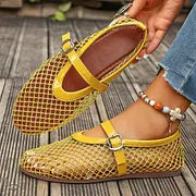 Damskie Buty Mary Jane Z Siateczki Na Co Dzień