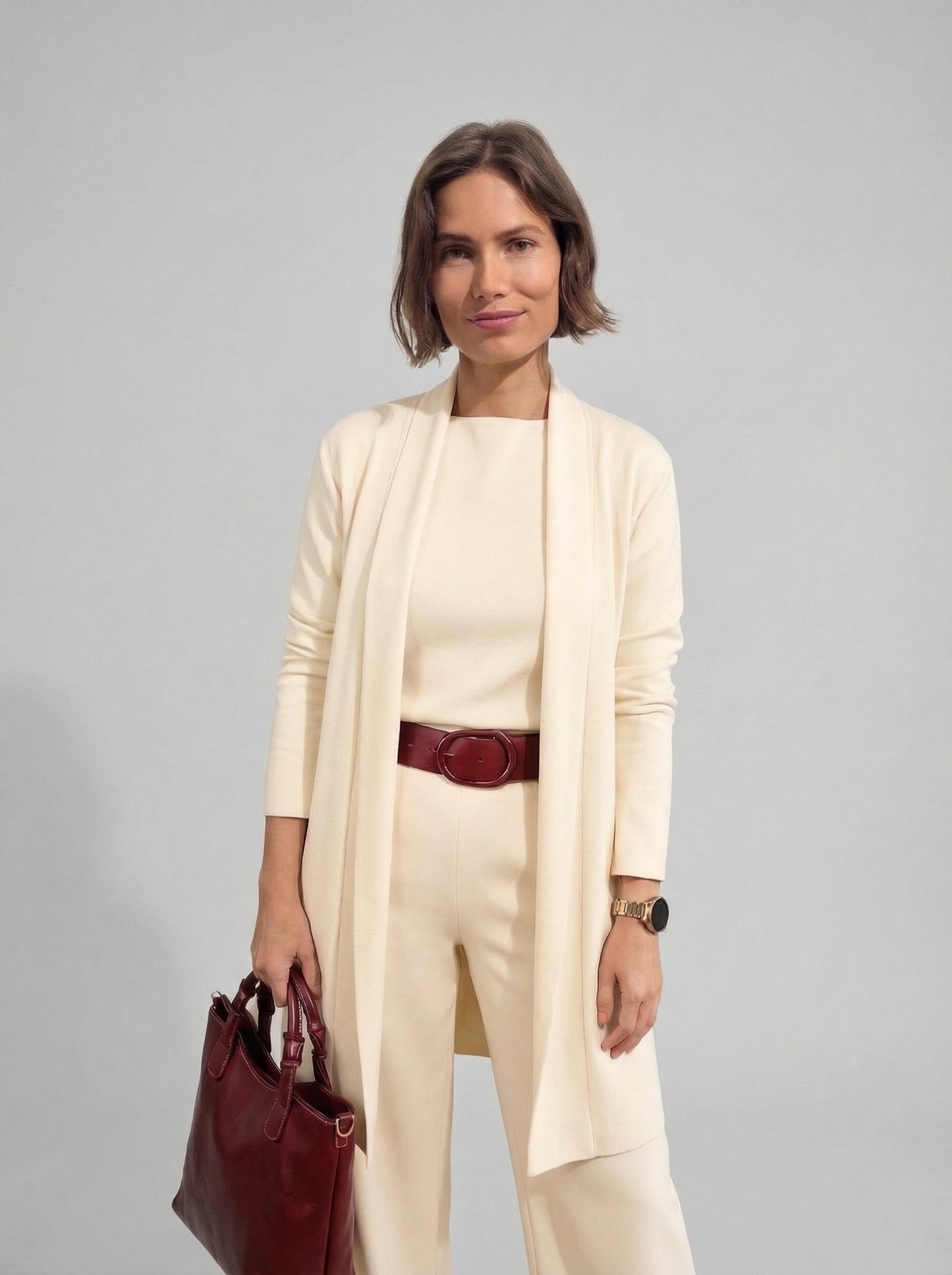 Damski Elegancki Komfortowy Komplet Dwuczęściowy