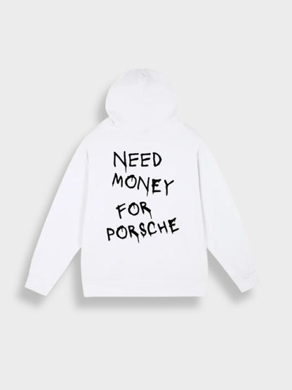 Bluza z kapturem unisex z grafiką Porsche Money