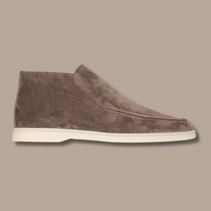 Męskie zamszowe mokasyny na jesień do noszenia bez sznurowadeł, eleganckie buty casualowe