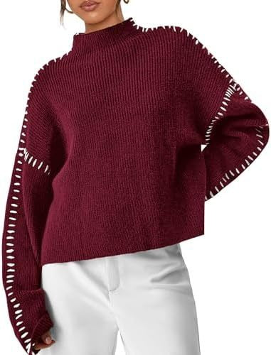 Damski sweter oversize w stylizacji na co dzień