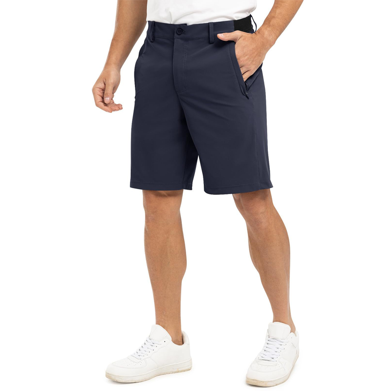 Męskie szorty golfowe męskie, ujęcie z boku