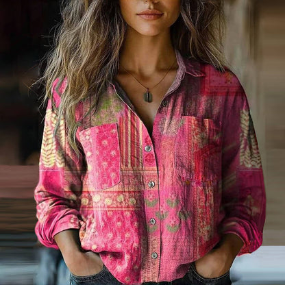Bluzka z rozkloszowanymi rękawami w stylu boho, inspirowana stylem vintage