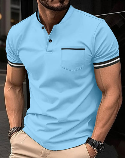 Teodor - Komfortowe męskie poloshirt z bawełny