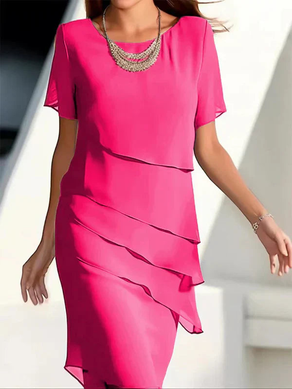 Georgina - Elegancka letnia sukienka z warstwami