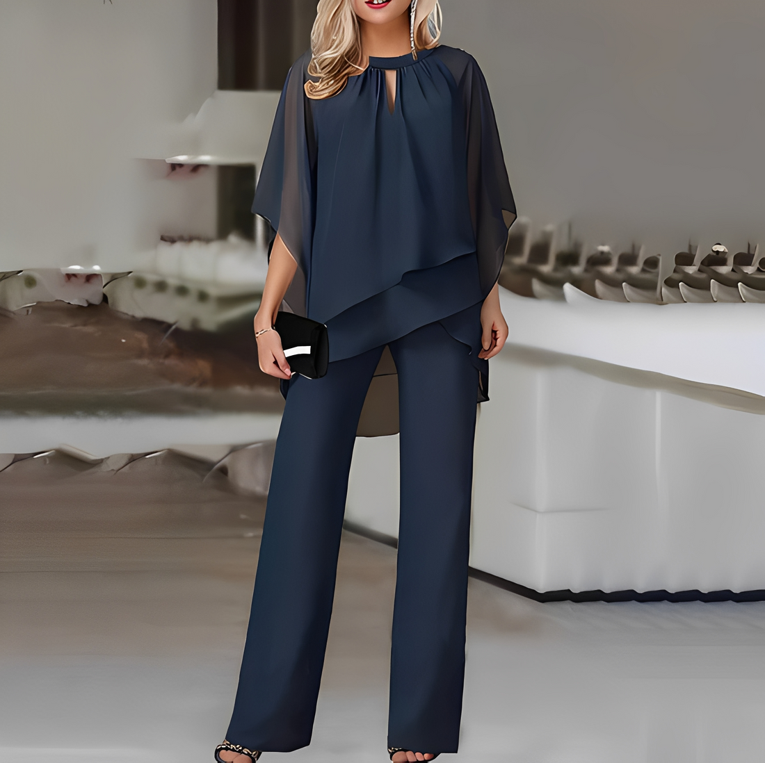 Aarree - Elegancki kostium luźny formalny dla kobiet zestaw