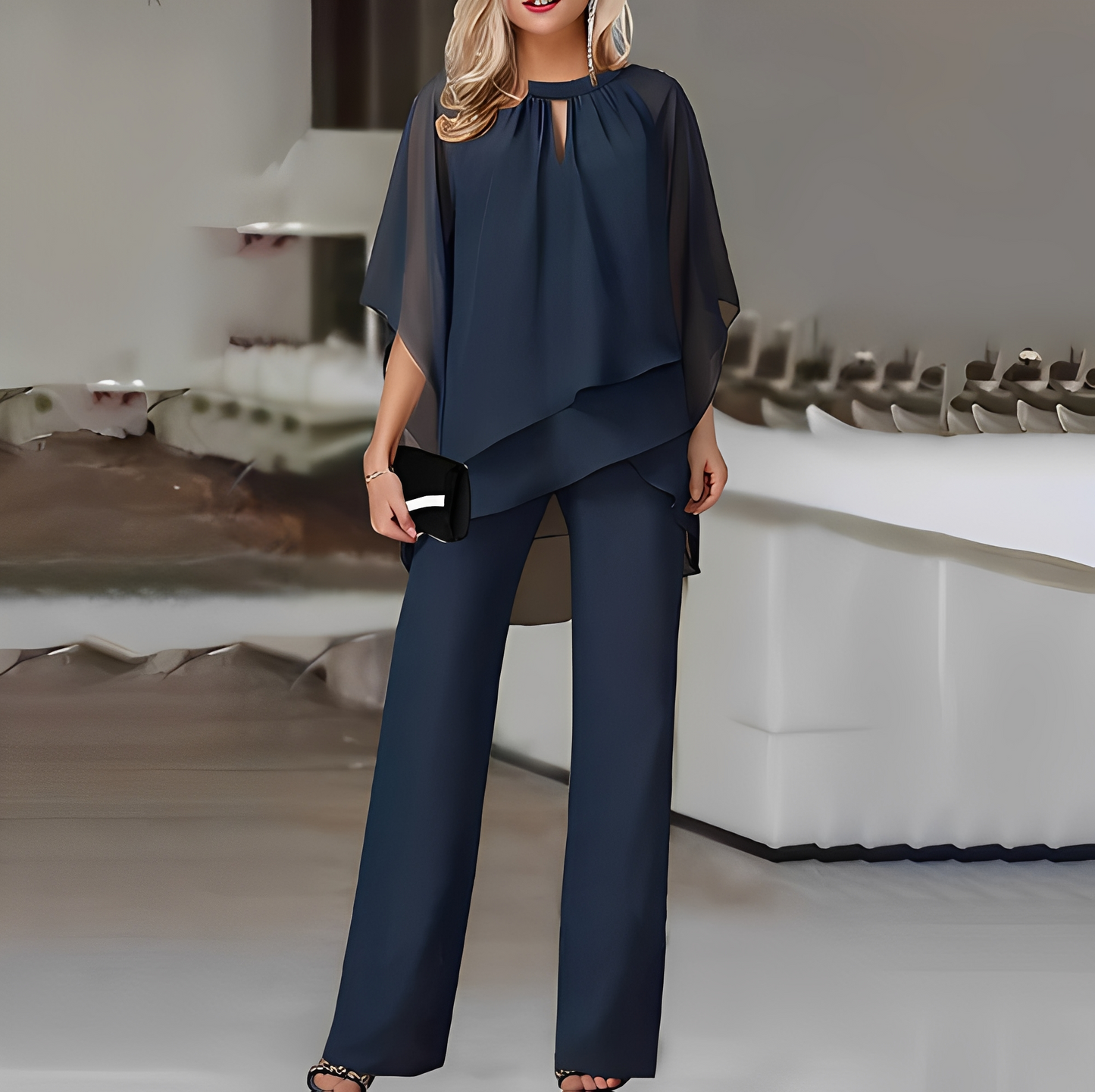 Aarree - Elegancki kostium luźny formalny dla kobiet zestaw