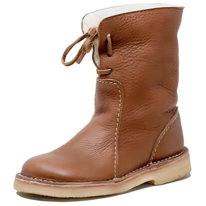 Catheryn - Wodoodporne skórzane damskie buty zimowe
