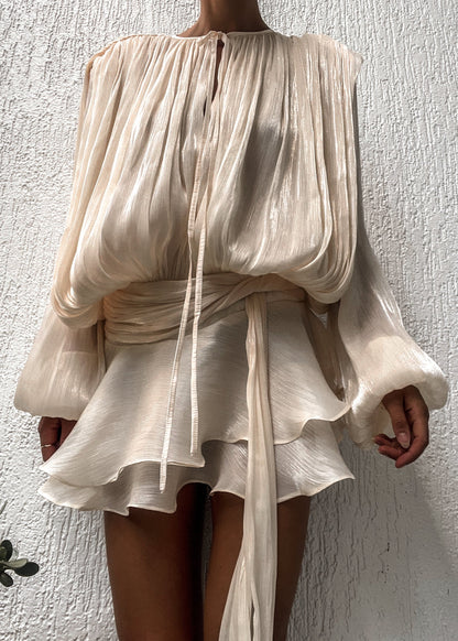 Sukienka Champagne Satin Estelle