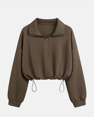 Bluza rozpinana prezentowana z przodu, z długimi rękawami