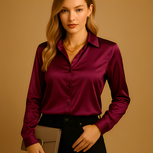 Alesia - Bluzka elegancka z długimi rękawami dla kobiet
