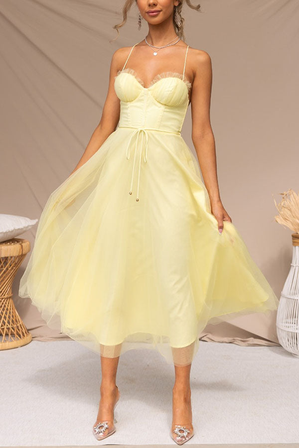 Elodie – Suknia maxi z dekoltem w serek