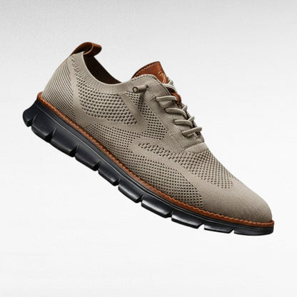 Męskie sneakersy oxford na białym tle ujęcie całej pary