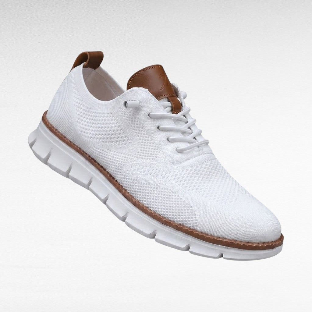 Męskie Sneakersy Oxford Dzianinowe Sznurowane