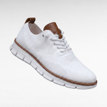 Męskie Sneakersy Oxford Dzianinowe Sznurowane