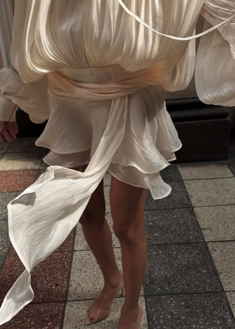 Sukienka Champagne Satin Estelle