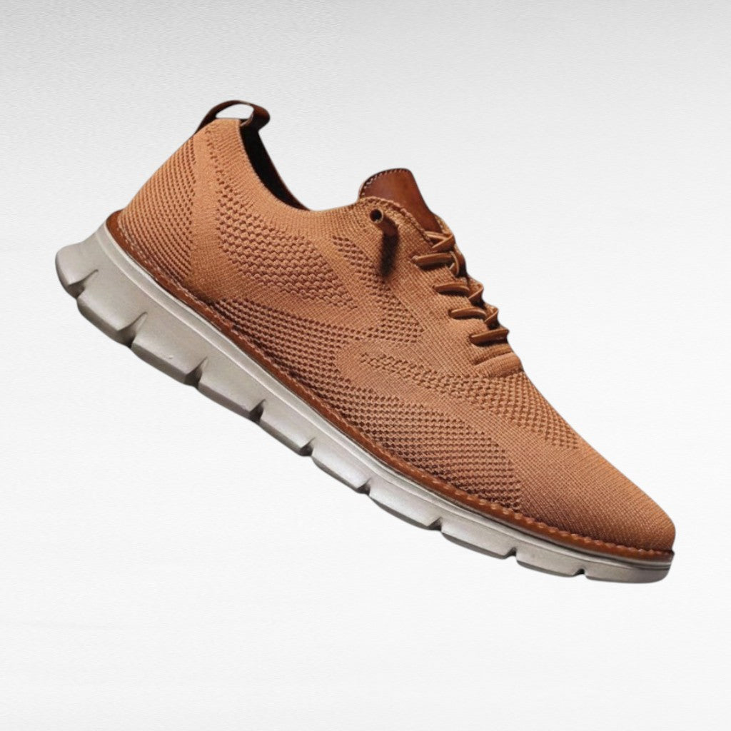 Męskie sznurowane sneakersy oxford widok z góry