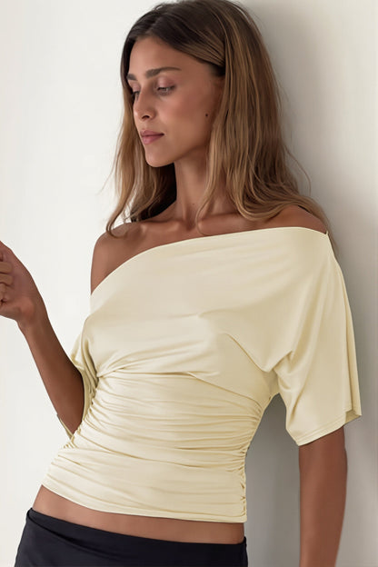 Damski top hiszpanka slim fit widok z tyłu