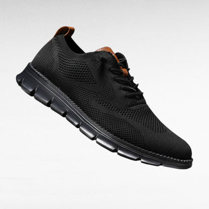 Męskie Sneakersy Oxford Dzianinowe Sznurowane