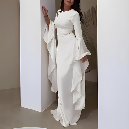 Cosete - Sukienka elegancka z długimi rękawami dla kobiet