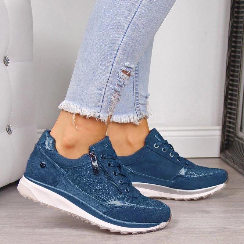 Damskie Sneakersy Z Zamkiem Błyskawicznym